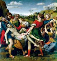 la Deposizione di Raffaello, sottoposta a restauri con criteri innovativi