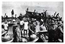 10 marzo 1936: la 3^ Banda Carabinieri sbarca a Obbia, in Somalia, per raggiungere il fronte operativo.