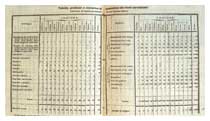 La tabella organica del 1873.