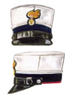Berretto da sottotenente dei Carabinieri Reali.