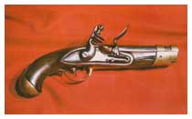 La pistola a pietra focaia del 1814 (Museo Storico).