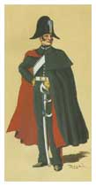 Figurino di Carabiniere a cavallo di Alessandro Degai.