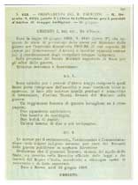Il decreto per l'istituzione del corpo degli zaptiè (Giornale Militare).