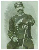 Il tenente Fortunato Palmas che morì nell'operazione che condusse alla cattura del brigante Serra-Sanna (illustrazione Italiana, 1895).