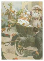 La copertina della Domenica del Corriere dedicata all'assassinio dell'Arciduca Francesco Ferdinando.