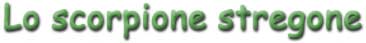 Banner Titolo - Lo scorpione stregone