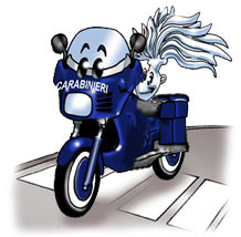 : Moto animata dei carabinieri