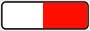 SEGNALE DI INDICAZIONE CON FONDO BIANCO E ROSSO 