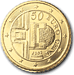 Moneta austrica da 50 centesimi di Euro