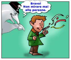 Bravo! Non mirare mai alle persone