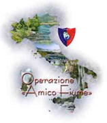 Cartina dell'Italia - Operazione Amico Fiume