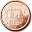 Moneta spagnola da 5 centesimi di Euro