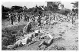25 aprile 1936, la 4° Banda Carabinieri a Gunu Gadu, dove si svolse un'aspra battaglia.