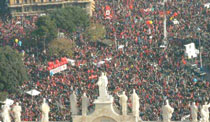 Una delle numerose manifestazioni che si sono svolte di recente nel nostro Paese , legate all'annoso ma sempre 