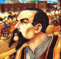 I maggiori traduttori europei delle Mille e una notte: l'inglese Richard Francis Burton, coltissimo orientalista, scrittore prolifico ma anche intraprendente avventuriero.