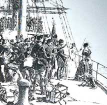La partenza di Cristina Belgioioso da Napoli nel 1848.