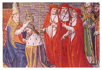 L'incoronazione di Federico Barbarossa (Chantilly, Museo Condé)