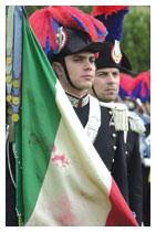 La gloriosa Bandiera di Guerra dell'Arma dei Carabinieri