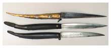 Due coltelli romani ed un coltello romagnolo