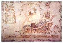 Francesco Barixionne, Carro con il quale venne ricondotto trionfalmente alla Cava il giorno 8 gennaio 1747 il mortaio da bombe affondato in Portoria il 5 dicembre 1746.