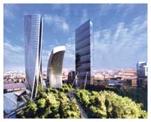 Il progetto di Isozaki, Libeskind e Zaha Hadid per la nuova sistemazione dell'area della vecchia Fiera di Milano