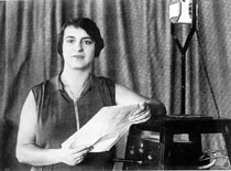 Maria Luisa Boncompagni, quando, il 6 ottobre del 1924, alle ore 21, fece il suo primo annuncio: si trattava di un progrtamma musicale.