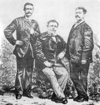Vincenzo Fondacaro, Pino Troccoli e Orlando Grassoni.