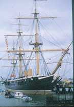 Nave da guerra varata a Portsmouth alla fine del 1860, è oggi custodita, con la Mary Rose e la Victory, nei cantieri della cittadina, dove, circondata dalla moderna Marina, ancora operativa, c'è la zona dei Flagship, i Fiori all'occhiello