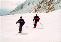Un pattuglia dei Carabinieri sulle nostre montagne