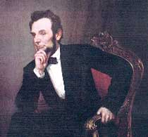 Un quadro raffigurante Abraham Lincoln