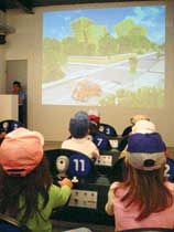 Un momento della scuola guida per bambini