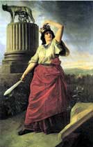 A. Muzzi, Allegoria dell'Italia Unita