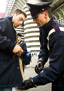 Carabinieri del Battaglione in servizio allo stadio