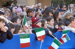 I familiari partecipanti alla cerimonia