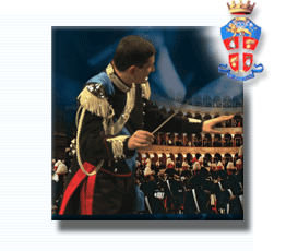 Image de la fanfare de l'Arme en concert.