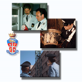 Composition de photographies de carabiniers appartenant à des Unités Spécialisées.