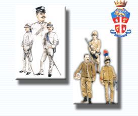 Image contenant 2 photos représentant des carabiniers en uniforme.