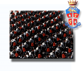 Image de carabiniers cadrés et vus d'en haut.
