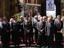 Un momento della cerimonia