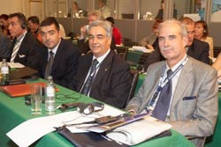 Da destra Colonnello Muggeo, Colonnello Corsetti, Capitano Bramante, Ten.Colonnello Petrella