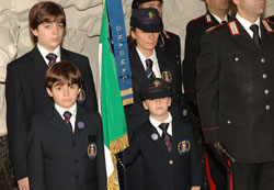 Un Momento della cerimonia svoltasi al Museo Storico dell'Arma