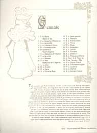 Mese di gennaio - Pagina di sinistra