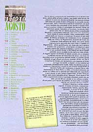 Mese di agosto - pagina di sinistra