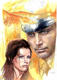 Dal film "Il giorno della civetta" - Claudia Cardinale e Franco Nero