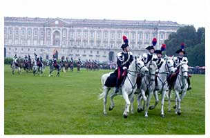 Carosello nei giardini della Reggia di Caserta