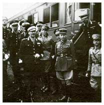 Ufficiali dei carabinieri e di altre Armi al loro arrivo nella Saar (1934).