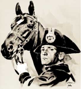 Giorgio Olivetti, 'L'allievo carabiniere e il suo cavallo'.