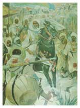 La marcia dei Dervisci a Cassala (illustrazione Italiana, 1896).