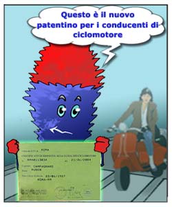 Questo &eacute; il nuovo patentino per i conducenti di coclomotore.