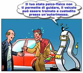 Il tuo stato psico-fisico non ti permette di guidare, il veicolo pu&ograve; essere trainato e custodito presso un'autorimessa